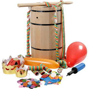 Carnival Barrel with Decorations