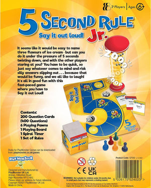 5 Second Rule Family Board Game - Junior