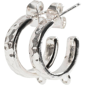 Eye hoop earrings
