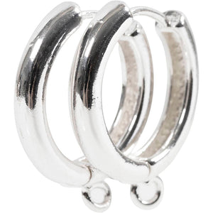 Eye hoop earrings