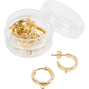 Eye hoop earrings