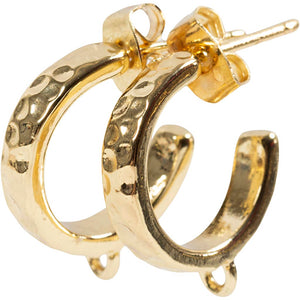 Eye hoop earrings