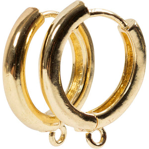Eye hoop earrings