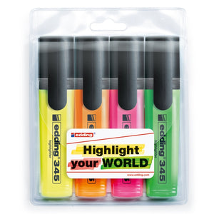 Edding Wallet of 4 Highlighters