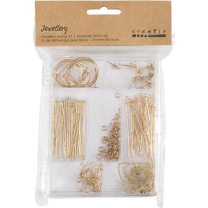 Jewellery Starter Kit - Gold-Plated (175 Pieces)