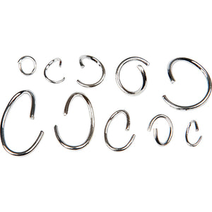 Oval and round jump ring range