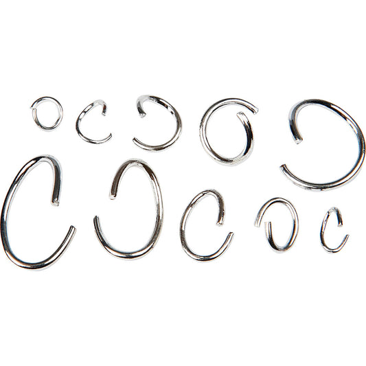 Oval and round jump ring range