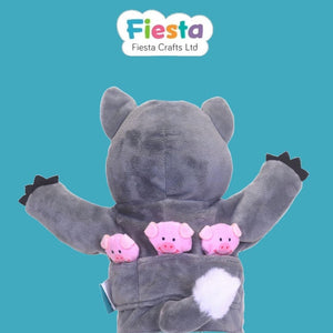 Fiesta Puppets - Big Wolf & 3 Little Pigs