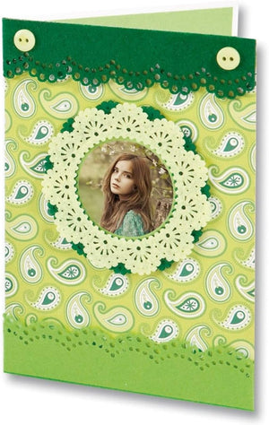 Felt Frames Colour Tone Mix - Green (6 Pack)