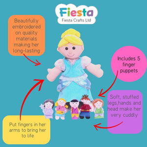 Fiesta Cinderella Hand And Finger Puppet Set