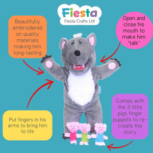 Fiesta Puppets - Big Wolf & 3 Little Pigs