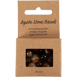 Agate stone beads