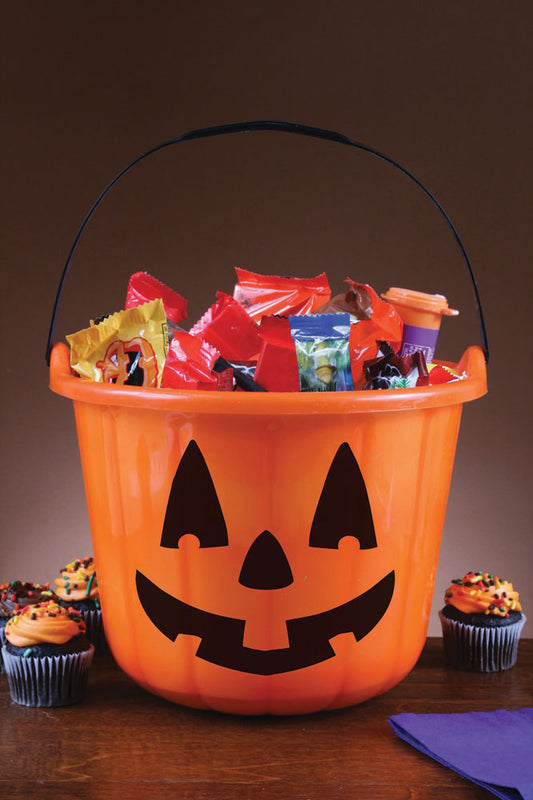 Halloween Pumpkin Face Trick or Treat Bucket