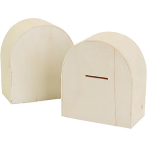 Wooden money box