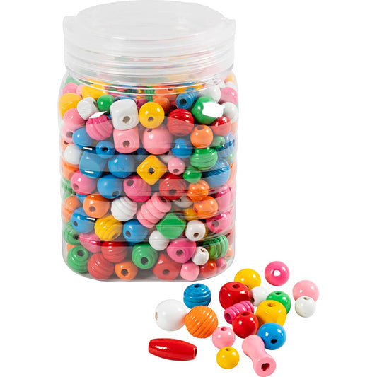 Wooden Beads dia. 5-28mm hole size 25-3mm - Assorted Colours