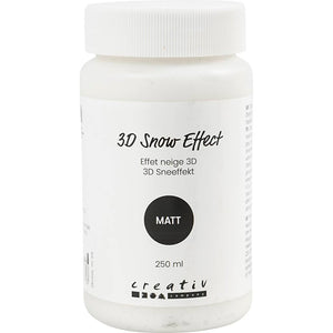 3D Snow Effect - Matt White 250ml Tub