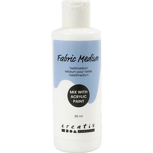 Fabric Medium Mix with Acrylic Paint - Transparent