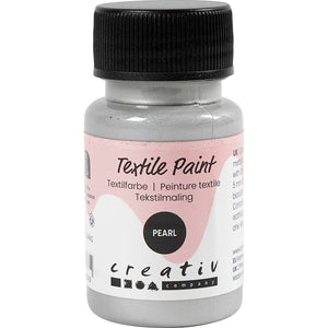 Textile Paint Mother of Pearl Opaque silver 50ml