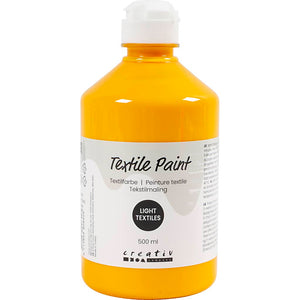 Textile Paint Semi Opaque Yellow 500ml