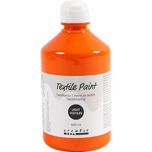 Textile Paint Semi Opaque Orange 500ml