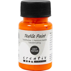 Textile Paint Semi Opaque Orange 50ml