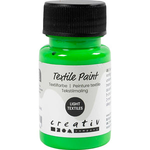 Textile Paint Semi Opaque Neon Green 50ml