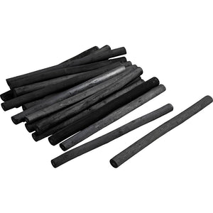 Charcoal Sticks Natural L: 135cm dia. 10mm (18 Pieces)