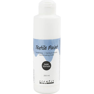 Textile Paint Opaque White 250ml