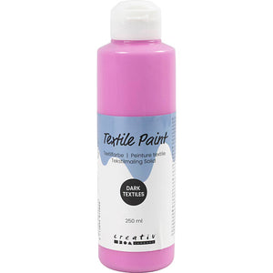 Textile Paint Opaque Pink 250ml