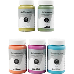 Chalkboard Paint - Assorted Colours 5x250ml