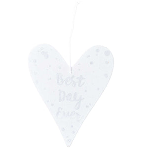 WOODEN TAG QUOTE, WHITE SILVER1 PC