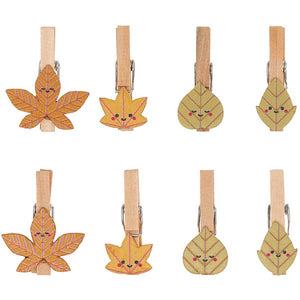 Ohhh! Lovely! Wooden clips leaves