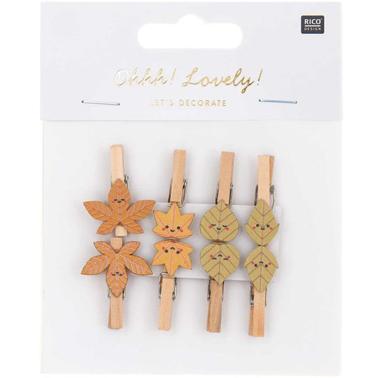 Ohhh! Lovely! Wooden clips leaves