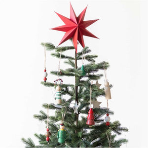 TAG SANTA, WOODEN BALLS 3 x 16 CM