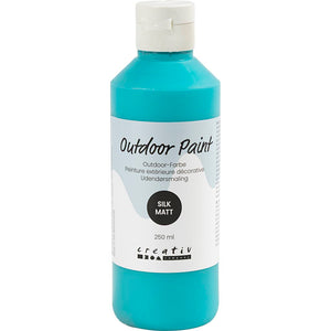 Outdoor Paint Silky Matte Opaque Turquoise Blue 250ml