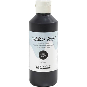 Outdoor Paint Silky Matte Opaque Black 250ml