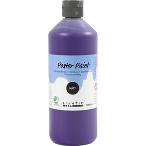 Poster Paint Matt Semi Opaque Violet 500ml