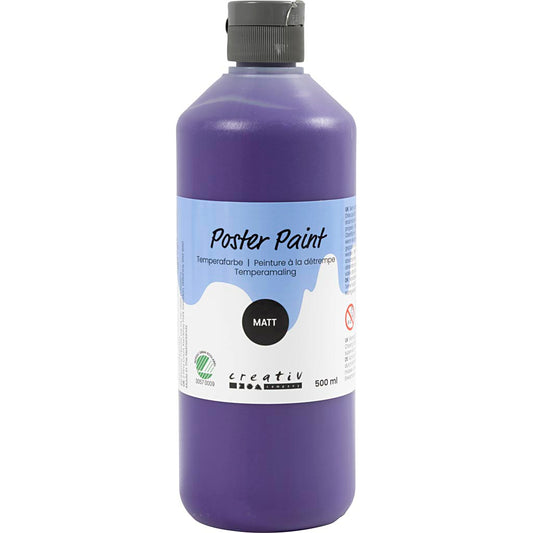 Poster Paint Matt Semi Opaque Violet 500ml