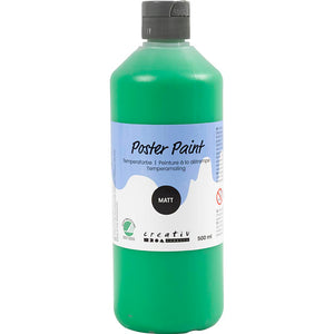 Poster Paint Matt Semi Opaque Green 500ml