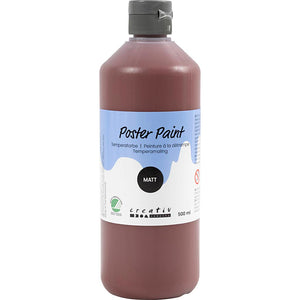 Poster Paint Matt Semi Opaque Brown 500ml