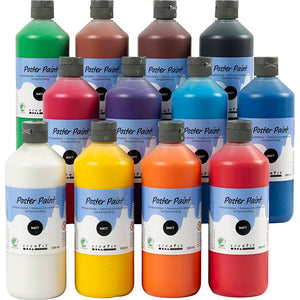 Poster Paint Matt Semi Opaque - Assorted Colours