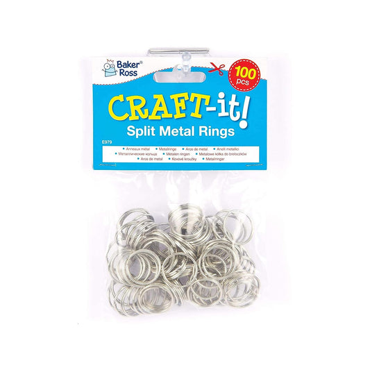 Split Metal Rings (Pack of 100)