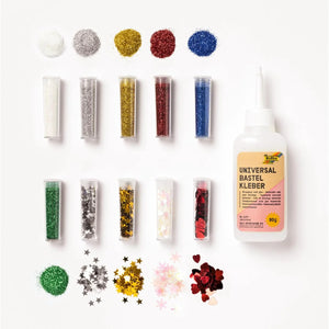 BIO Glitter & Sequins Set - Rainbow (11 Pieces)