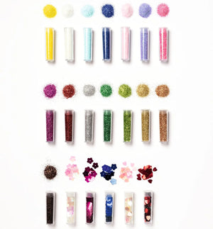 Glitter & Sequins Set - Rainbow (20 Tubes)
