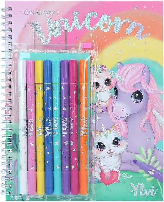 Ylvi Colouring Book With Markers Set
