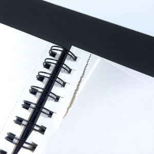 Elements Wire-O Hard Cover Sketch Book Landscape Black - A6