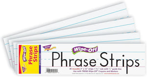 Wipe-Off Phrase Strips (30 Pieces)