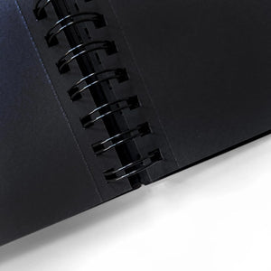Elements Wire-O Black Sketch Book Black Paper Portrait - A3