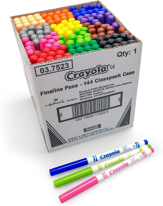 Crayola Supertips Colouring Pen 144 Class Pack