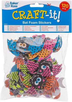 Bat Foam Stickers (Pack of 120)